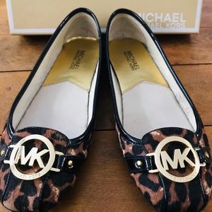 Michael Kors shoes Flats Loafers Cheetah 8